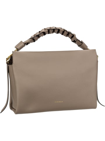 COCCINELLE Handtasche Boheme Grana Double 1902 in Warm Taupe/Coffee