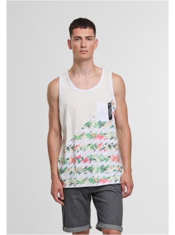 Just Rhyse T-Shirt "Just Rhyse Floral Tank Tops" in Weiß