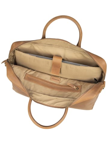 Burkely Aktentasche Vintage Max Big Worker 17'' in Cognac