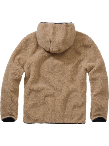 Brandit Pullover "Teddyfleece Worker Pullover" in Khaki