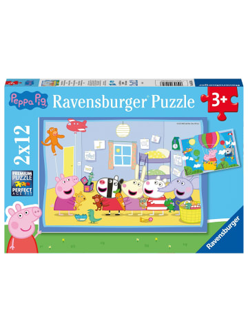 Ravensburger Ravensburger Kinderpuzzle 05574 - Peppas Abenteuer - 2x12 Teile Peppa Pig...