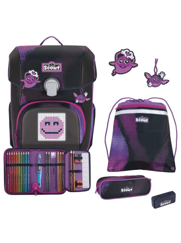Scout Neo Exklusiv "Movie Star" - Schulranzen Set 5tlg. (Blue Pixel) in Pink Pixel