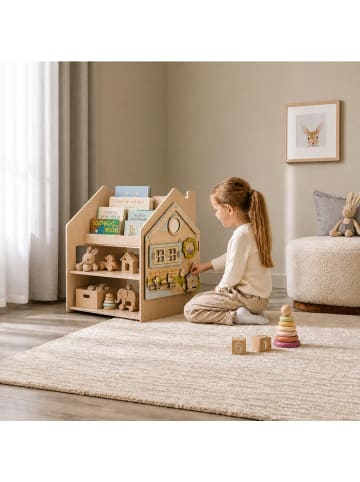 BusyKids Kinderregal "2in1" in Natur 67 x 43 x 72 cm