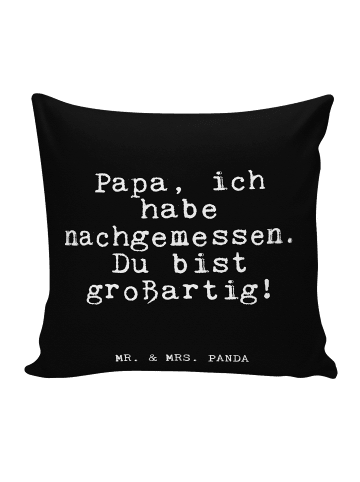 Mr. & Mrs. Panda Deko Kissen Papa, ich habe nachgemessen.... mit... in Schwarz