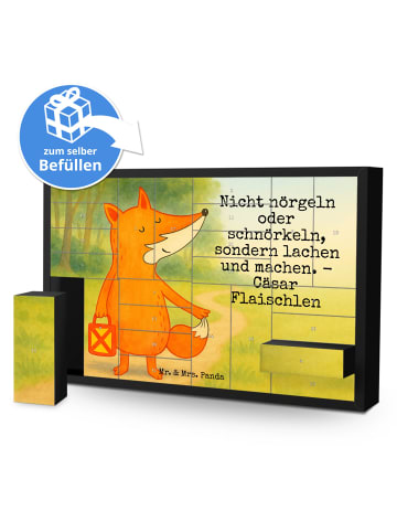 Mr. & Mrs. Panda Weihnachtskalender Fuchs Laterne Design mit Spruch in Weiß