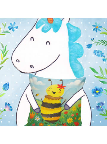 Mr. & Mrs. Panda Sofakissen Biene Happy Design ohne Spruch in Weiß