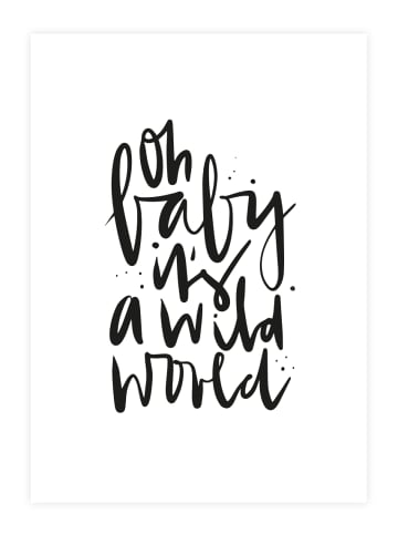 Tales by Jen Poster / Kunstdruck "Oh baby, it’s a wild world" I Ohne Rahmen