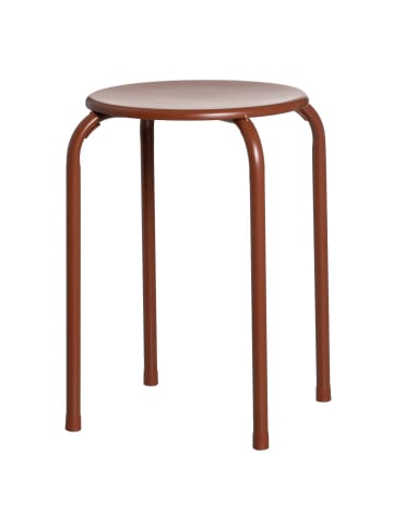 4Living Metallhocker in braun