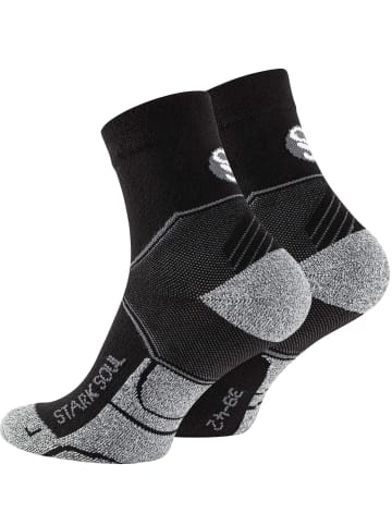 Stark Soul® Quarter Performance Sport Socks 2 Paar in schwarz