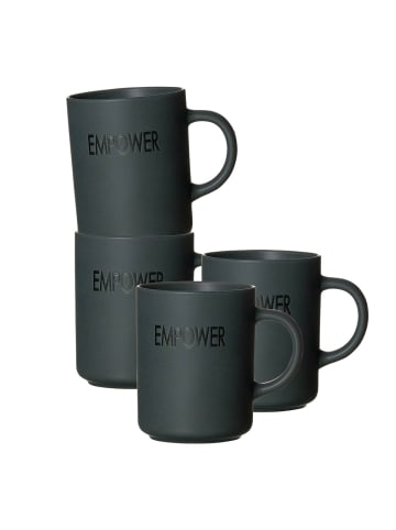 Ritzenhoff & Breker 4er Set Henkelbecher Empower 390 ml grau in grau