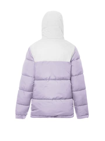 myMo Wattierte Steppjacke in Lavendel Wollweiss
