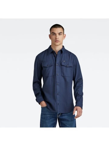 G-Star Raw Langarmhemd in sartho blue gd