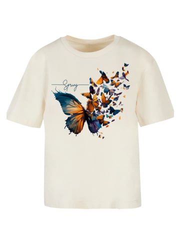 F4NT4STIC Ladies Everyday T-Shirt Schmetterling in Whitesand