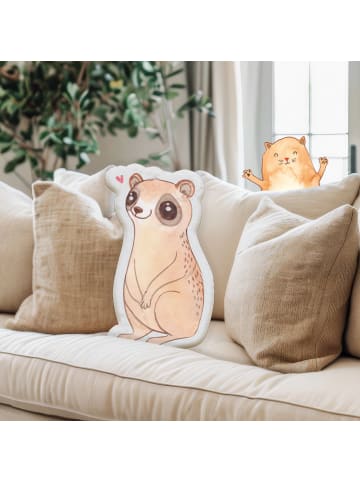 Mr. & Mrs. Panda Zierkissen Plumplori Glücklich ohne Spruch in Weiß