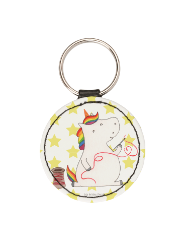 Mr. & Mrs. Panda Anhänger Einhorn Näherin ohne Spruch in Weiß