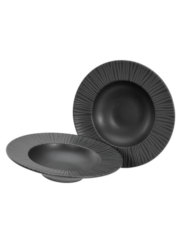 CreaTable 2 er-Set 21823 Vesuvio  Teller Set in Anthrazit
