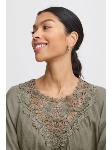 b. young Langarm-Bluse BYIKELLY Loose fit in Olive Night