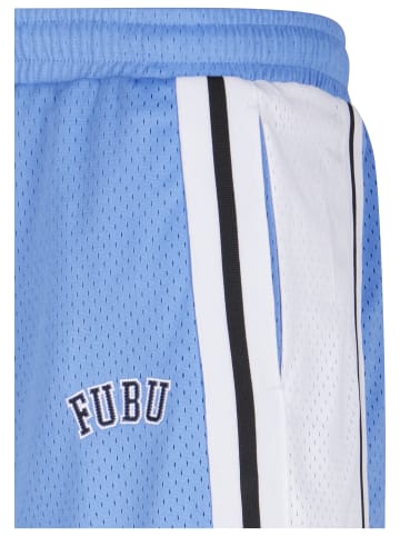 FUBU Mesh Short in light blue/white