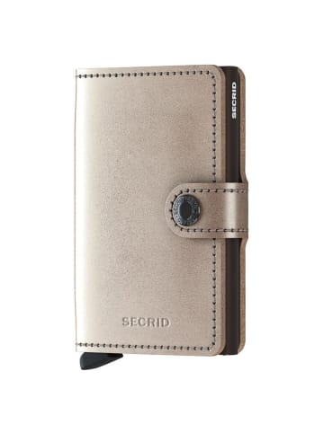 Secrid Metallic Miniwallet - Geldbörse RFID 6.5 cm in champagne brown