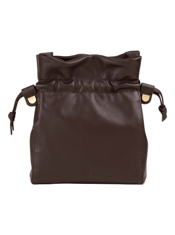 DuDu Umhängetasche Leder 18 cm brown
