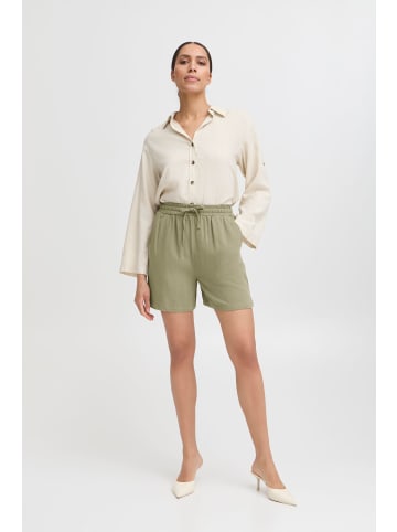 b. young Shorts BYFILINEN Loose fit in Aloe