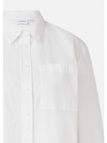comma Bluse in 0100_weiß