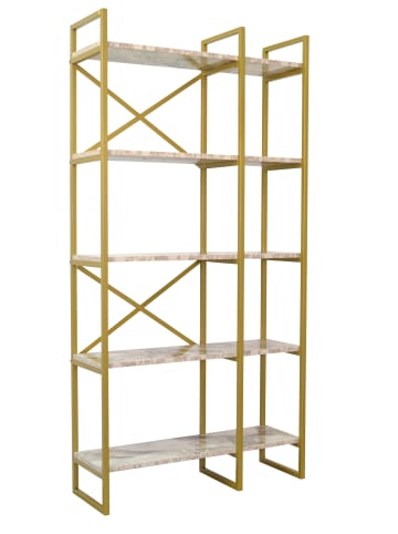 möbel-direkt Regalwand, Standregal Cesar in gold, cremeweiß