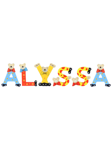 Playshoes Deko-Buchstaben "ALYSSA" in bunt