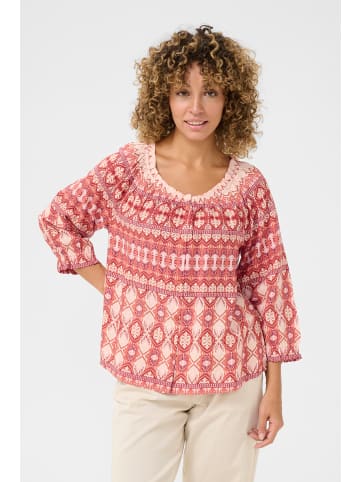 Cream Langarm - Hemd CRTiah Loose fit in Ethnic Geometric Pale