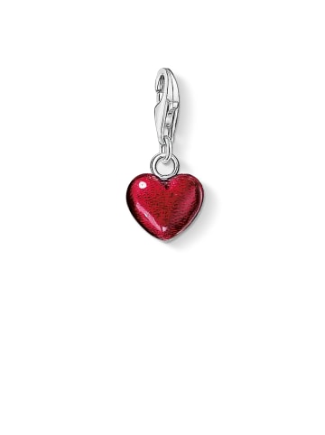 Thomas Sabo Charm-Anhänger in silber, rot