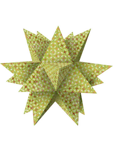 Buntpapierfabrik Ludwig Bähr Faltblätter Aurelio Stern Transparentpapier 115g/qm 14,8x14,8cm P...