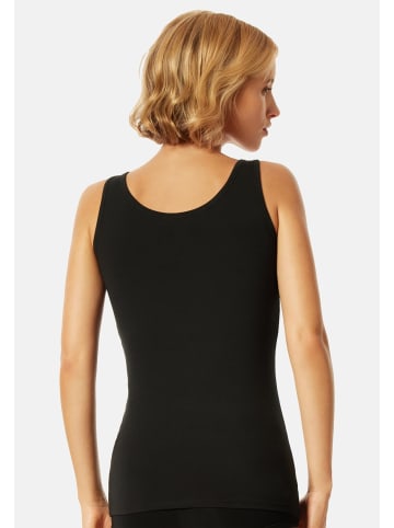 UNCOVER BY SCHIESSER Unterhemd / Tanktop Cotton in Schwarz
