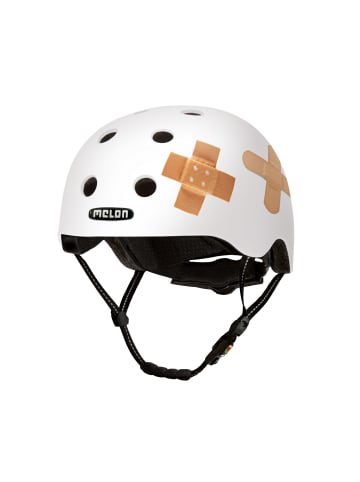 Melon® Fahrradhelm »Plastered White« für Damen, Herren und Kinder in weiß