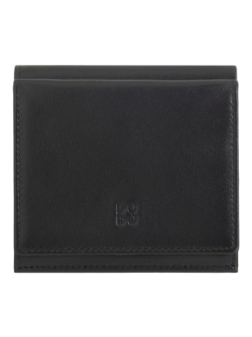 DuDu Geldbörse Leder 9,5 cm in black pop