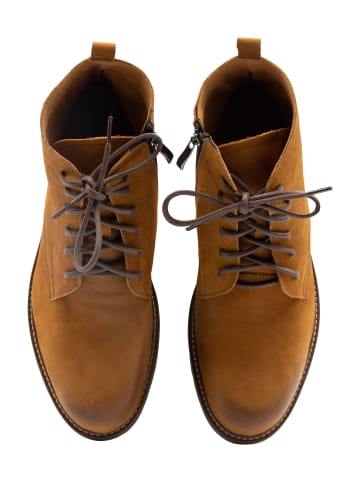 DreiMaster Vintage Veloursleder Boots in Braun