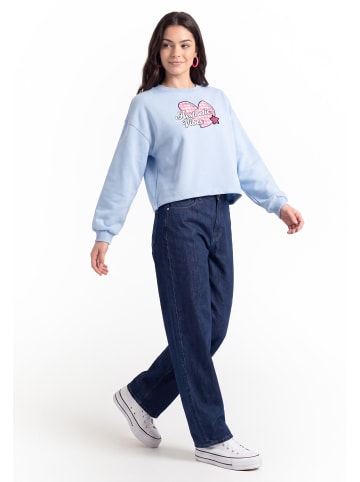 myMo Women Sweatshirt in Light Blue