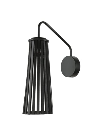 Licht-Erlebnisse Wandlampe (B)12 x (H)39 cm in Schwarz