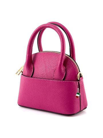 Florence Florence Umhängetasche Leder pink, fuchsia ca. 20cm