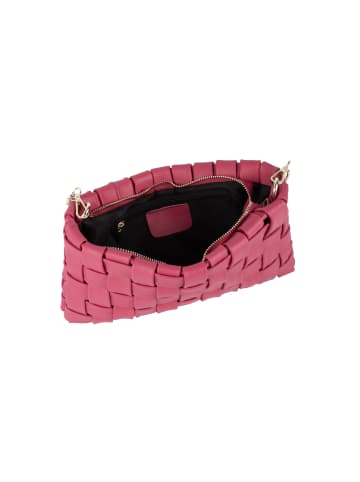 faina Handtasche Aus Leder in Fuchsia