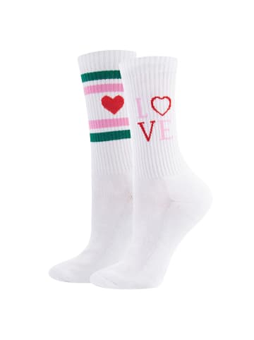 ewers 2er-Set Socken 2er Pack Love/Herz in bunt