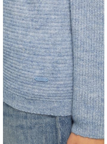 QS Strickpullover langarm in Blau