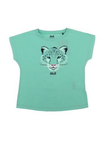 Jack Wolfskin Shirt Leopard Tee Girls in Grün