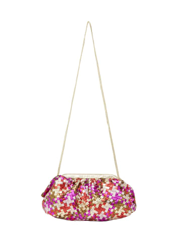 faina Clutch Clutch in Gold Fuchsia