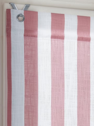 Heine Raffrollo in altrose-weiß