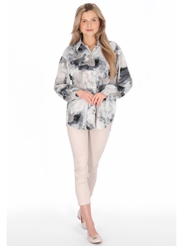 Usha Women Shirt in blue multicolor