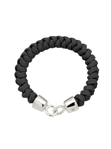 KUZZOI Armband 925 Sterling Silber in Grau