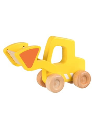 Goki Spielfahrzeug aus Holz - Radlader in gelb