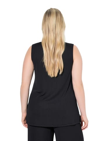 Ulla Popken Strick-Top in schwarz