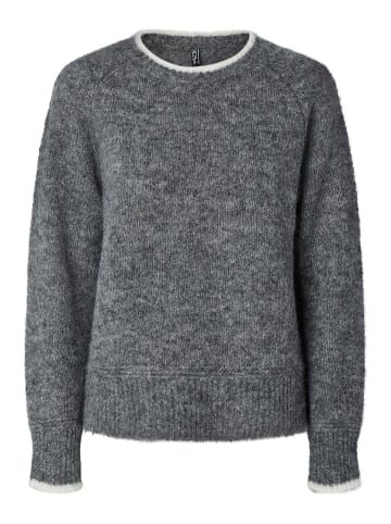 Pieces Pullover in Medium Grey Melange