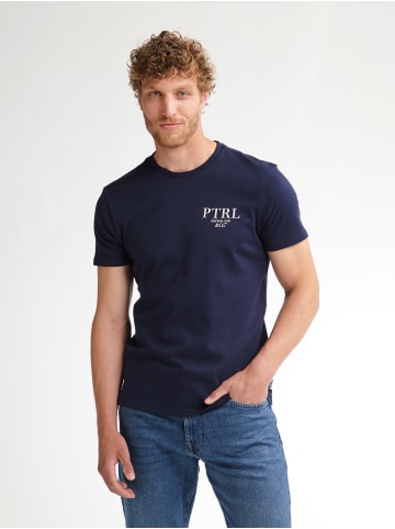 Petrol Industries Logo T-Shirt Pawnee in Blau